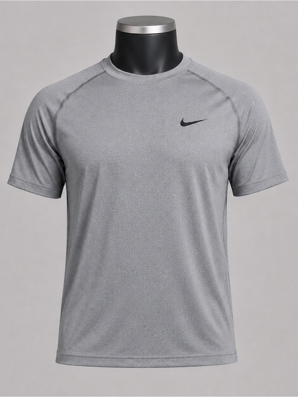 Nike Light Gray Performance Short Sleeve Tee - Picture 1 of 6